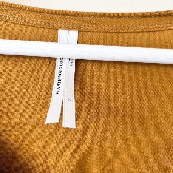 Anthropologie Ruffled Ruffle Down V-Neck Top Shirt Blouse - Picture 6 of 8